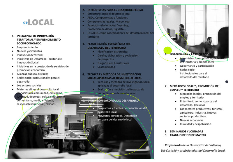 Mster de formacin permanente sobre gestin de polticas para el desarrollo del territorio