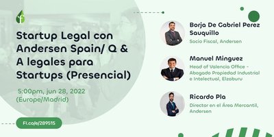 Startup Legal con Andersen España/ Q & A legal para Startups