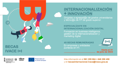Becas I+I. Internacionalización e Innovación 2023 (PERSONAS SOLICITANTES DE BECA)