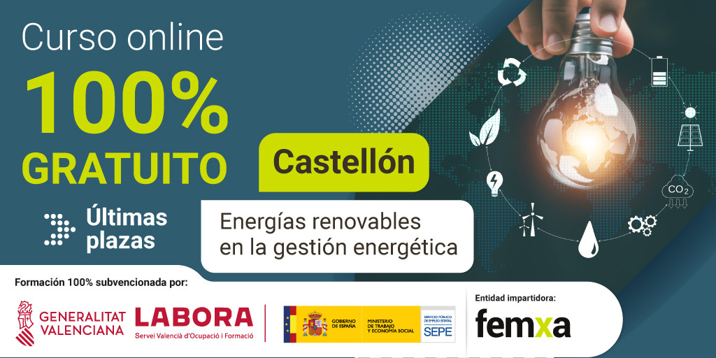 Curso gratuito de energas renovables en la gestin energtica: inicio el 8 de agosto