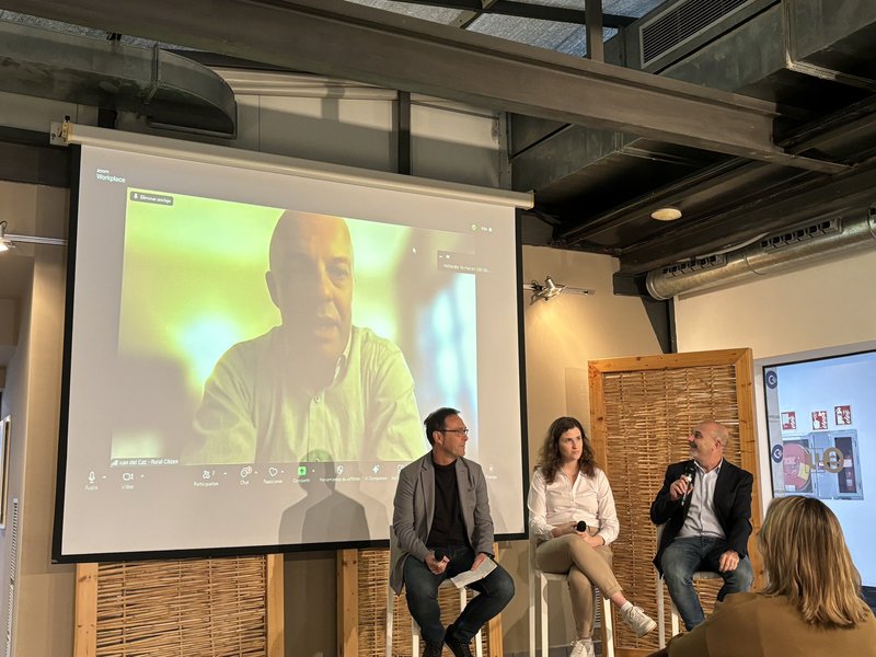 Momento del congreso con Ivn del Caz, Patricia Huertas, Ricard Calvo y Jos Domingo Martnez