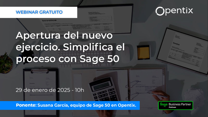 Apertura del nuevo ejercicio. Simplifica el proceso con Sage 50