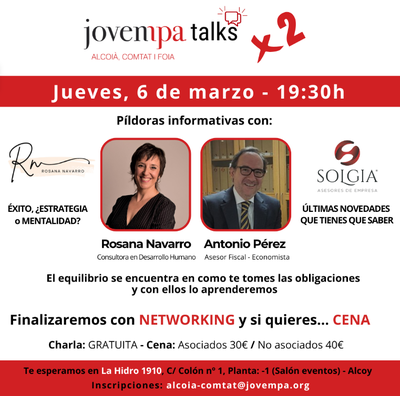 Jovempa Talks x 2 con Solgia Asesores de Empresa y Rosana Navarro