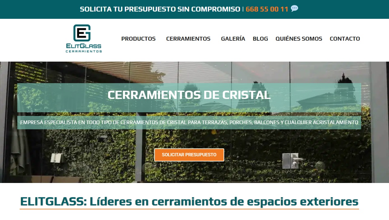 Elitglass Cerramientos | Cortinas de Cristal