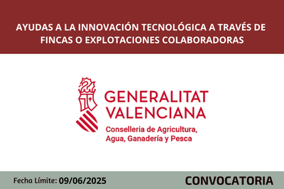 Ayudas a la innovación tecnológica a través de fincas o explotaciones colaboradoras
