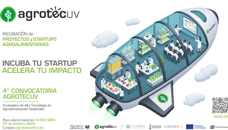 AgrotecUV lanza su 4ª convocatoria para impulsar startups innovadoras en agroalimentación