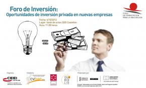 Foro de Inversin: Oportunidades de inversin privada en nuevas empresas