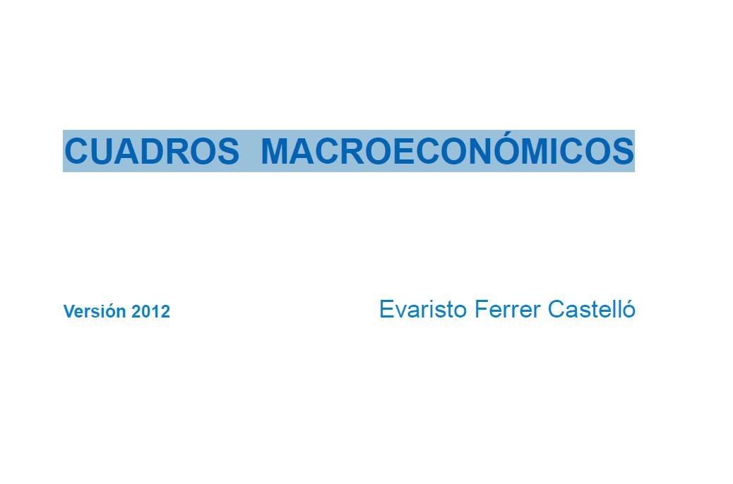 Cuadros macroecon�micos