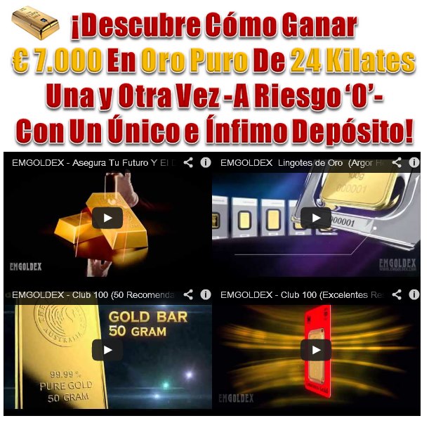 EL NEGOCIO DEL ORO AL ALCANCE DE TODOS