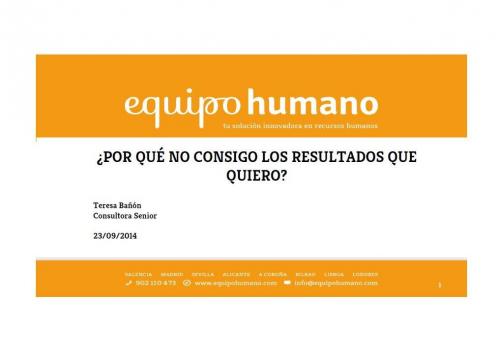 portada ponencia Auditor�a de RR.HH �Por qu� no consigo los resultados que quiero?