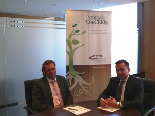 CEEI Castelln y la SGR de la Comunitat Valenciana firman un convenio de colaboracin