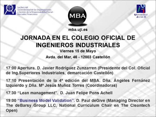 Díptico Master Business Administration UJI