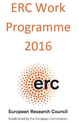 Programa de Trabajo del Consejo Europeo de Investigacin (ERC) (WP2016).