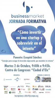 Jornada formativa: "Cmo invertir en una startup y sobrevivir en el intento"