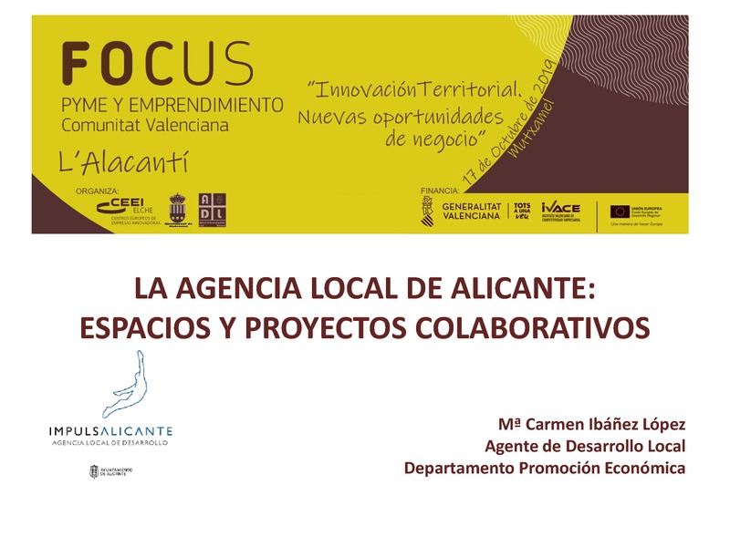La Agencia Local de Alicante:
Espacios y Proyectos Colaborativos