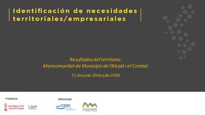 Resultados Identificaci�n Necesidades Alcoi�-El Comtat