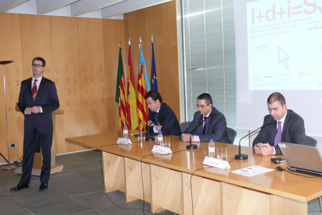 Jornada CEEI Castell�n "I+D+i=s. �C�mo conseguir la m�xima deducci�n fiscal en un proyecto de I+d+i?� 24/03/2011