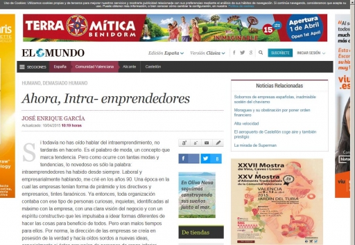 Intraemprendimiento, o emprender desde dentro de la empresa