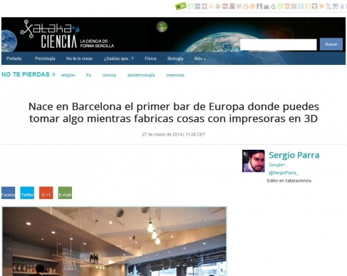 Fabricas cosas con impresoras en 3D mientras tomas un caf� 
